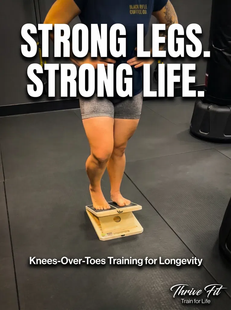 Slant Board Knees Over Toes training at Thrive Kickboxing Northwest Las Vegas